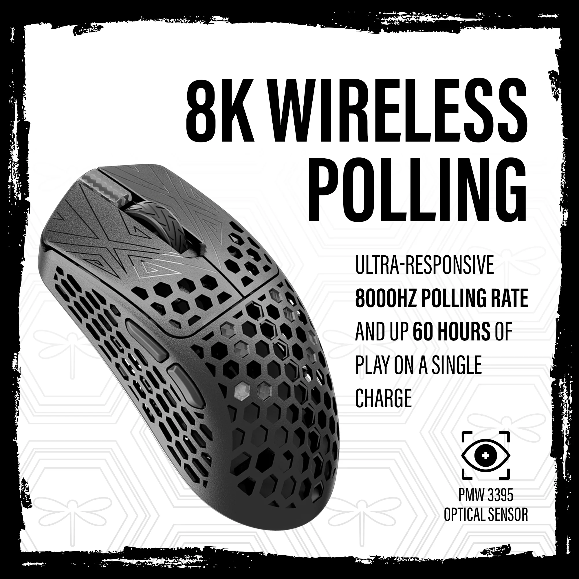 TENKO® - AKITSU SMALL 38g Carbon Fiber 8K Wireless Gaming Mouse - Image 6