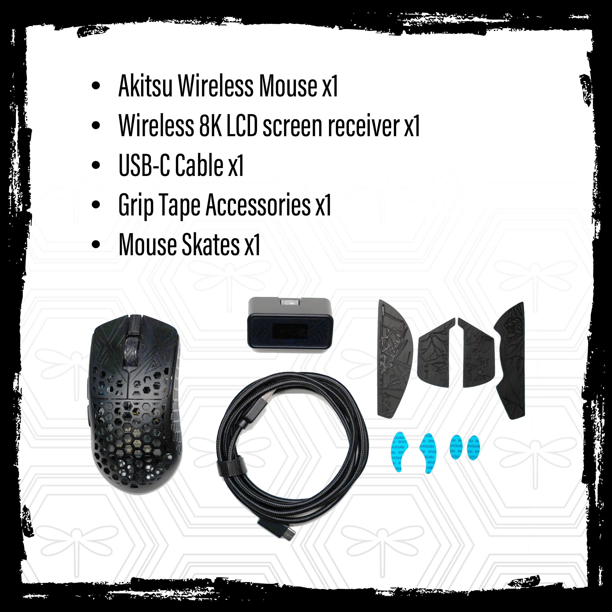 TENKO® - AKITSU SMALL 38g Carbon Fiber 8K Wireless Gaming Mouse - Image 8
